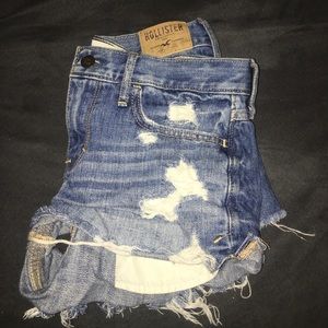 Hollister distressed denim shorts